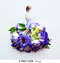 来自马来西亚艺术家Limzy的创意花卉插画作品，她将水彩和花瓣相结合，用水彩勾勒出这些曼妙的身姿，再配上优雅大方的鲜花裙子，真的美的让人无法言语。很不错的手工插画，想看更多Limzy的作品，可以关注她的Instagram账号：lovelim...