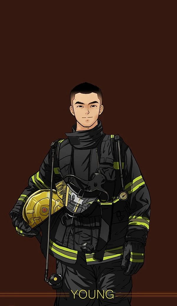 军人军旅帅气致敬绘画插图来自young军旅漫画