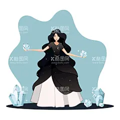 公主  - 源文件下载【酷图网】公主,童话,卡通,手绘,插图,卡通人物,童话人物,小公主