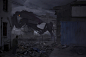 General 1920x1280 artwork robot apocalyptic mech digital art futuristic dark abandoned ruin
