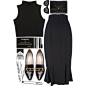 A fashion look from December 2013 featuring sleeveless tank tops, vintage black skirt and black patent leather shoes. Browse and shop related looks.