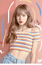 blackpink lisa同款条纹针织T恤一字领露肩修身显瘦上衣女春夏装-淘宝网
