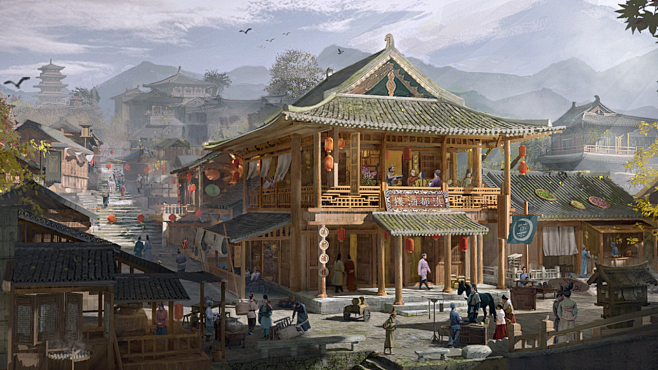 酒楼门口 (2)