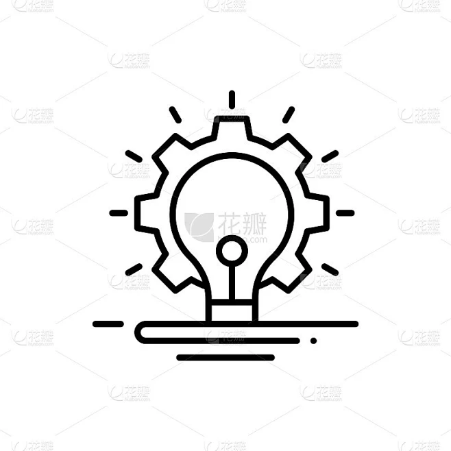 想法矢量图标素材-花瓣网