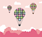 Hot Air Balloon Quest Vector Graphic