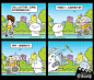 可爱的搞笑四格漫画 关于爱情那点事(3) - QQ加油站