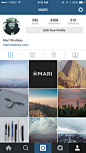 Instagram iPhone user profiles screenshot