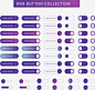 紫色渐变网页按钮矢量图 免费下载 页面网页 平面电商 创意素材