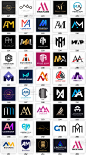 英文字母M A组合标志LOGO商标图标徽标店标源文件平面设计素材图-淘宝网
