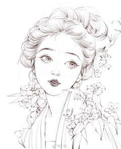 大嘴鸭头采集到插画线稿练习