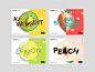 brand drink drinks Fruit graphic ILLUSTRATION  milky tea tea vis