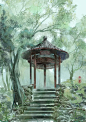 唯美的古风建筑背景壁纸