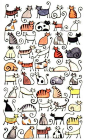 #小嵙带你学画画# 日常吸猫几张猫咪手绘素材送给你们，看着自己亲手画出来的猫……或许…就不那么想吸了…（via简笔画） |青岛·山东... ​