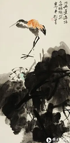 刘墨写意花鸟作品欣赏