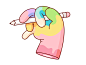 Colourful hand 4x