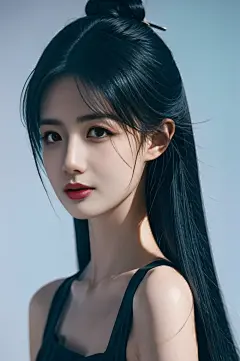 一名身穿橙色夹克和白色衬衫的女子摆姿势拍照 - SeaArt AI