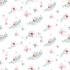 可爱的仙女角色水彩插图在白色的背景。魔幻幻想卡通粉色童话设计。小女孩的生日