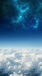 云朵星空H5背景_背景图片免费下载_巧办网