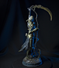 Luthumos, Lord of the Dead - Statue, Alvaro Ribeiro : This is Luthumos, a characters that I created and sculpted for my online course, focused on collectibles. My main inspiration was the Court of the Dead series, from Sideshow Collectibles. 
I decided to