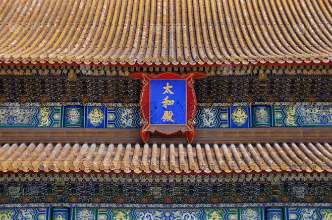 太和殿,故宫,屋顶,大特写,屋檐,古代文明,瓦,旅游目的地,水平画幅