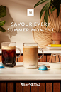 There’s nothing more refreshing than sipping an iced coffee on a hot summer day. For a limited time, buy an Inissia or Vertuo Next machine and get $150 of coffee on us. Ready to take a break from the heat and explore a variety of recipes?