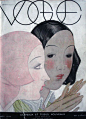 上世纪《Vogue》封面时装插画