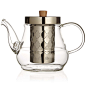 Glass Teapot with Removable Stainless Steel Infuser and Coil Filter - 700ml: Amazon.co.uk: Kitchen & Home