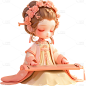人物系列古风3D可爱美女人物