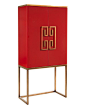 Luxe Red Dahlia Cabinet: 