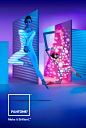 PANTONE Make it brilliant Brand Campaign : This campaign direction tells the story of “creating with color” through experimentation and articulating dimensionality for each of the three areas of Pantone’s core products. How space is activated and engaged