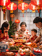过年一家人吃团圆饭_6
