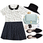 A fashion look from March 2015 featuring white short sleeve t shirt, cotton skirt and zara flats. Browse and shop related looks.
