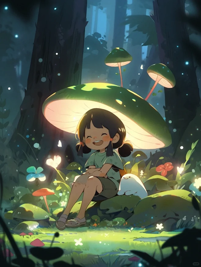 AI创作｜小精灵｜治愈系｜关键词分享 -...