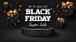 Black_friday_background_with_gift_box_and_ribbon_golden_luxury_Realistic_showing_podium_3d_vector_illustration_