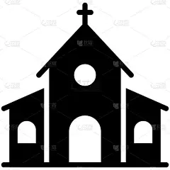 教堂、宗教建筑、轮廓、象形文字.