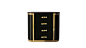 Beadside Table ORCHIDEA by Koket: 
