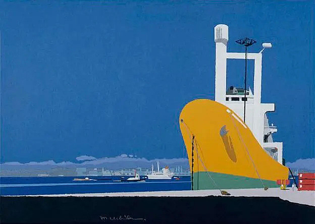 【日本艺术家 内田正泰（Masayasu Uchida）作品】内田正泰1922出生于神奈川县横须贺；1943横滨高等工业学校建筑专业毕业（现