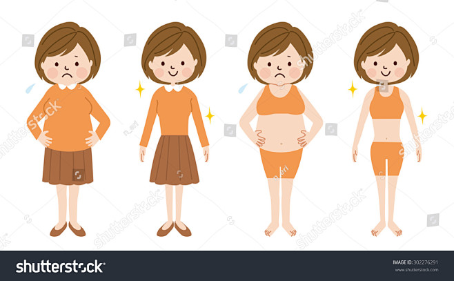fatandslimwoman减肥肥胖妈妈