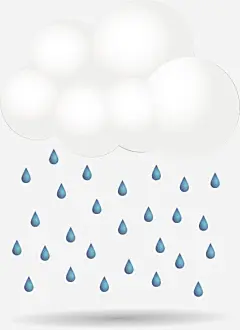 手绘云朵下雨矢量图高清素材 下雨 卡通 可爱 天气 手绘 插画 水彩 白色云彩 矢量图 免抠png 设计图片 免费下载