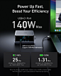 Amazon.com: Anker Prime 250W USB-C 充电器,超快 6 端口 GaN 充电站,2.25 英寸液晶显示屏和智能控制表盘,兼容 MacBook Pro/Air,iPhone 15/14/13,Pixel,Galaxy,Apple 手表和 Match 和 M。 Ore : 手机和配件