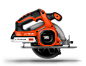 BLACK+DECKER - 5 1/2" 20v Cordless Circular Saw on Behance _设计分类-电动工具类采下来_T2019725 