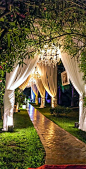 Wedding Ceremony Path. Wow.