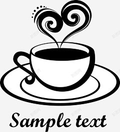 手绘热咖啡高清素材 页面 设计图片 免费下载 页面网页 平面电商 创意素材