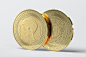 6款逼真金属货币纪念币硬币文创印花图案设计贴图ps样机素材模板下载_颜格视觉