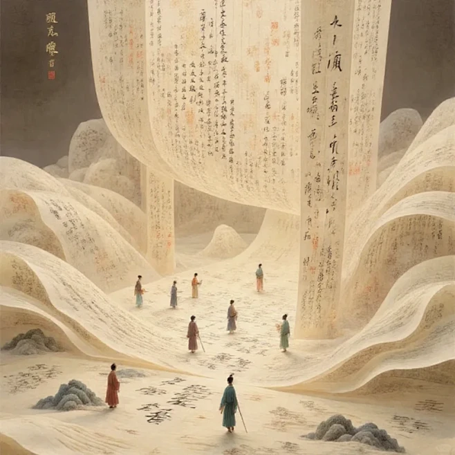 一眼入迷|墨卷寻幽意 - 小红书-花瓣网