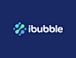 Bubble Logo Design t h e q u i c k b r o w n f o x j u m p e d o v e r l a z y d o g abstract water connected tech fintech technology ocean sea wave modern vibrant digital icon icons symbol graphic design designer geometry geometric clever smart creative 