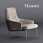 Minotti Coley Armchair 3dsmax 3dmodel