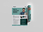 a4 bifold brochure business creative flyer leaflet poster print template