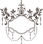 国外欧式复古边框花纹纹理图标LOGO装饰免抠PNG图案 (814)