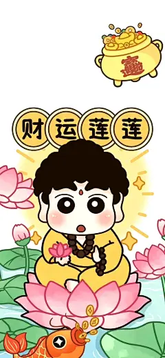 蜡笔小新好运新年壁纸